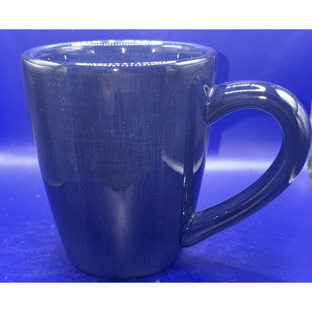 Corsica Tabletops Unlimited Hand Painted Coffee Mug Discontinued Cobalt Blue
